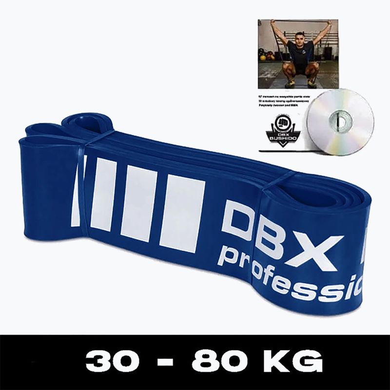 Guma do ćwiczeń DBX BUSHIDO Power Band 64 niebieska 5