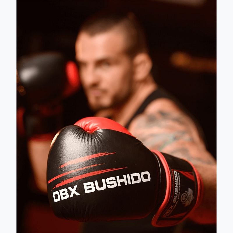 Rękawice treningowe sparingowe DBX BUSHIDO skóra czarne ARB-415 17