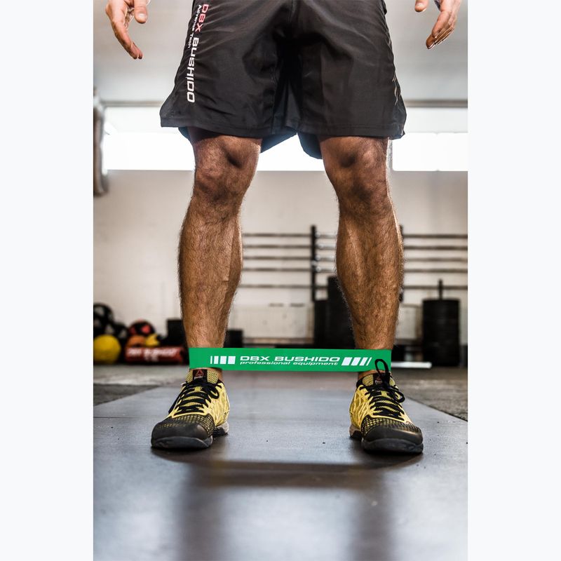 Guma do ćwiczeń DBX BUSHIDO Mobility Power Band Mini zielona Pbm-06 8
