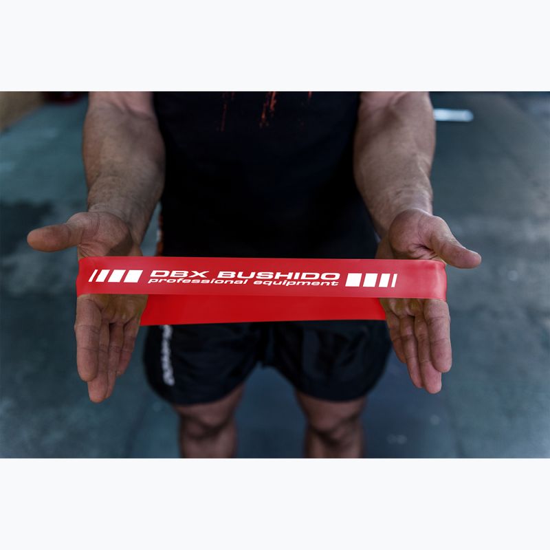 Guma do ćwiczeń DBX BUSHIDO Mobility Power Band Mini czerwona Pbm-10 6
