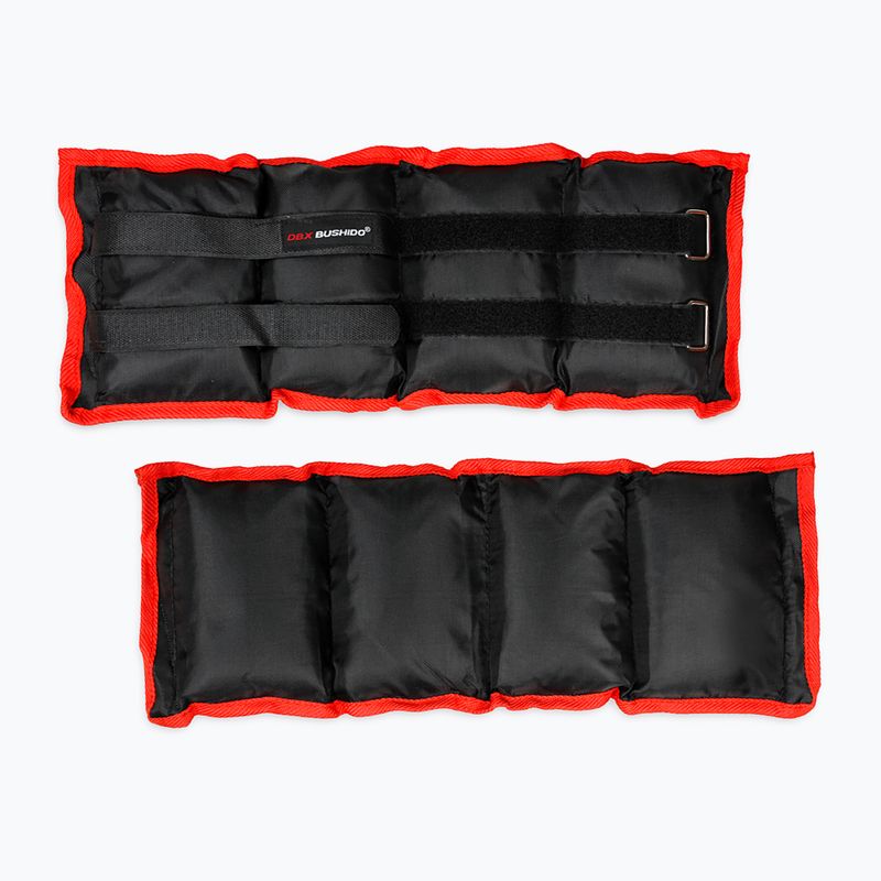 Zestaw obciążników na kostki i nadgarstki DBX BUSHIDO 2x3kg czarne OB3 2
