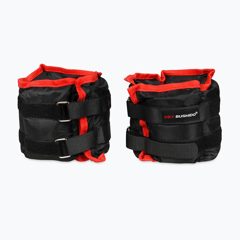 Zestaw obciążników na kostki i nadgarstki DBX BUSHIDO czarne- 2x2kg OB2