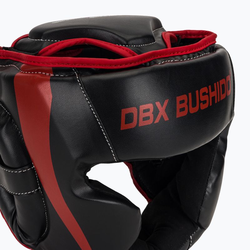 Kask bokserski DBX BUSHIDO ARH-2190R czarny/czerwony 4