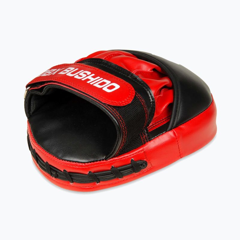 Łapy treningowe trenerskie DBX Bushido Mini 2 szt. czarny/czerwony/biały 7
