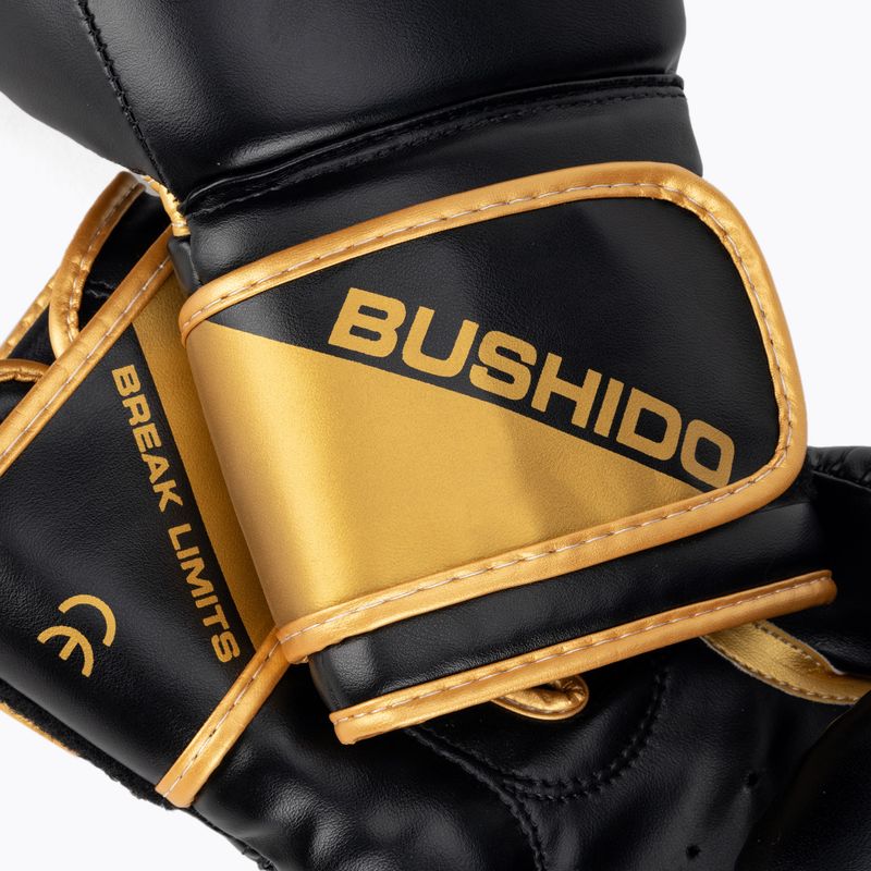 Rękawice bokserskie DBX BUSHIDO B-2v10 czarno-złote 4