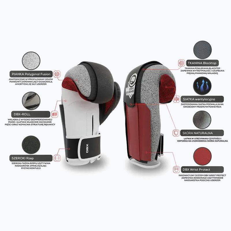 Rękawice bokserskie DBX BUSHIDO z systemem Wrist Protect czarne Bb2 17