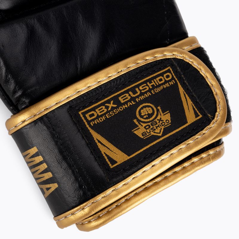 Rękawice sparingowe do treningu MMA DBX BUSHIDO skórzane czarne Arm-2011D-L 5