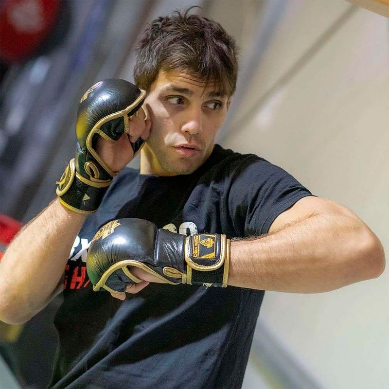 Rękawice sparingowe do treningu MMA DBX BUSHIDO skórzane czarne Arm-2011D-L 13