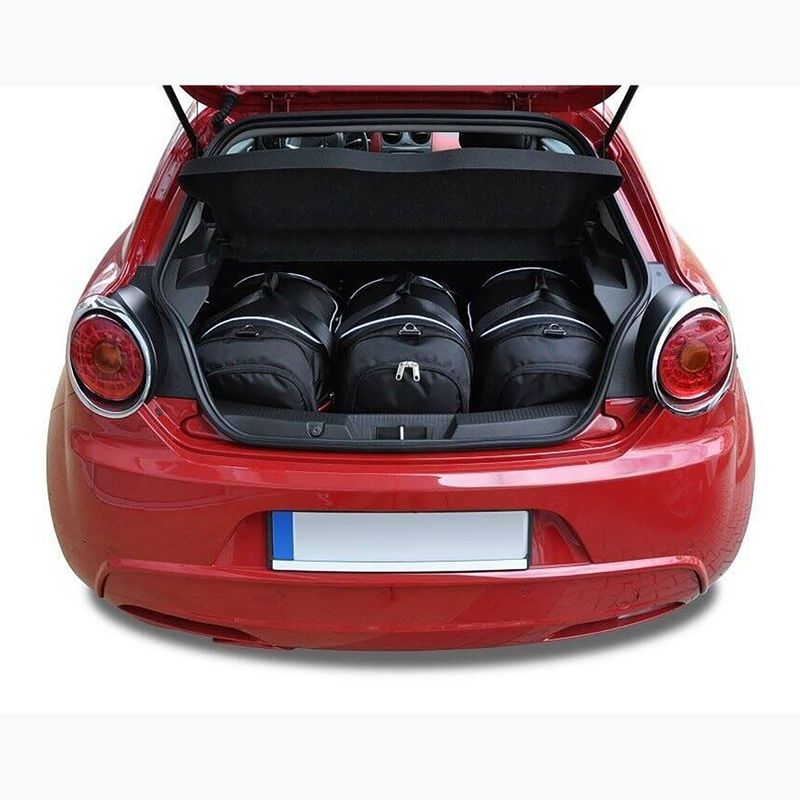 Zestaw toreb do bagażnika KJUST Alfa Romeo Mito Hatchback 2008-2018 3 szt. czarny 11