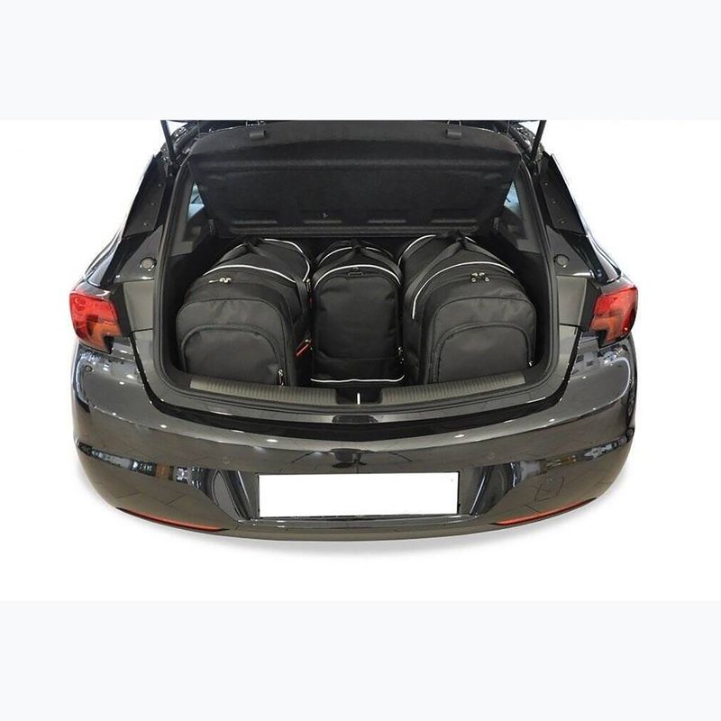 Zestaw toreb do bagażnika KJUST Opel Astra Hatchback 2015-2021 4 szt. czarny 14