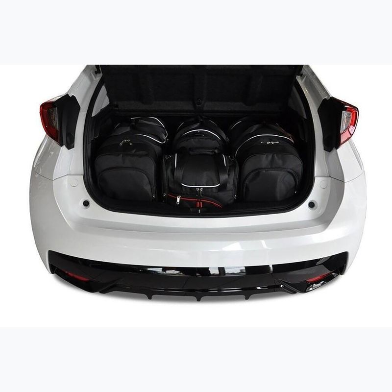 Zestaw toreb do bagażnika KJUST Honda Civic Hatchback 2012-2017 4 szt. czarny 14