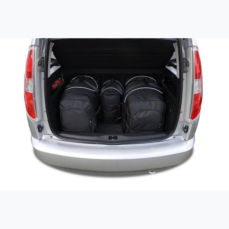 Zestaw toreb do bagażnika KJUST Skoda Roomster 2006-2015 4 szt. czarny 13