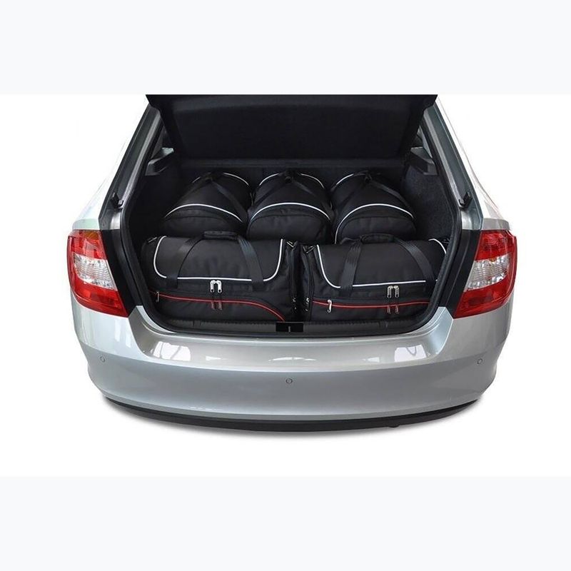 Zestaw toreb do bagażnika KJUST Skoda Rapid Liftback 2012-2019 5 szt. czarny 12