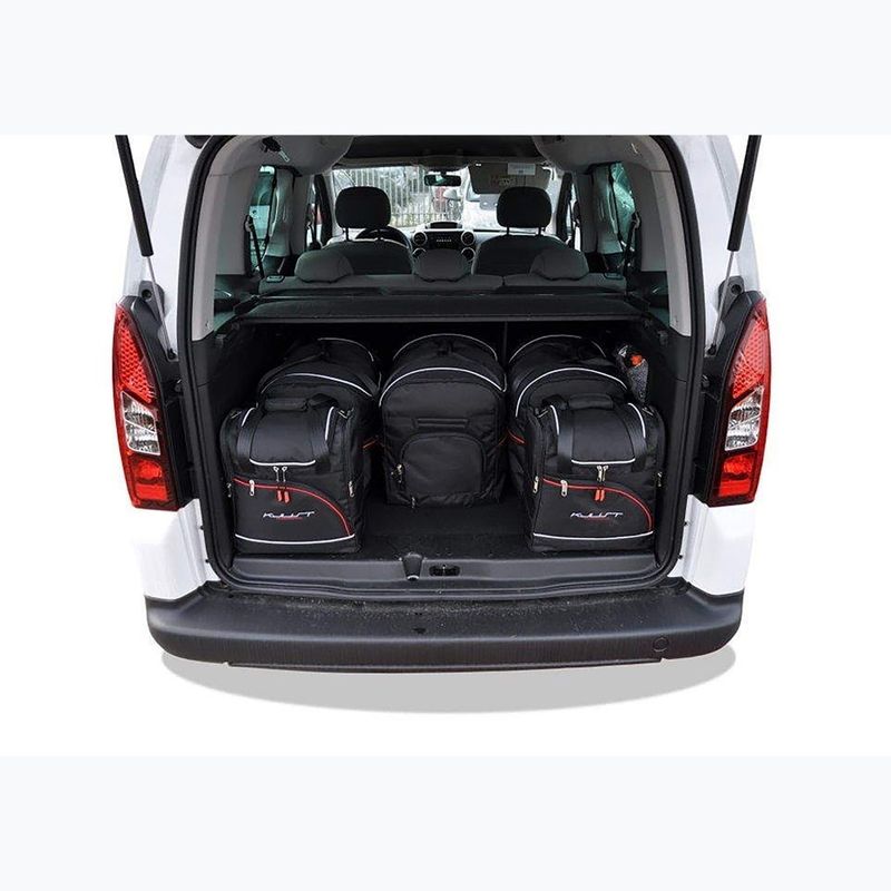 Zestaw toreb do bagażnika KJUST Peugeot Partner 2008-2019 6 szt. czarny 12
