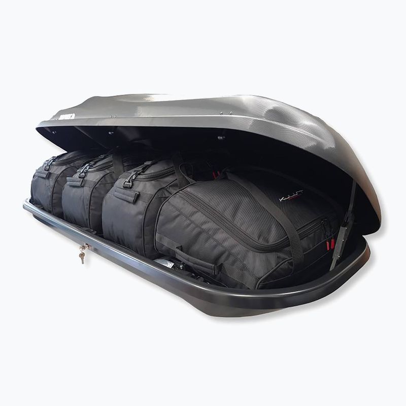 Zestaw toreb do boxa dachowego KJUST Menabo Mania 460 4 szt. czarny 2