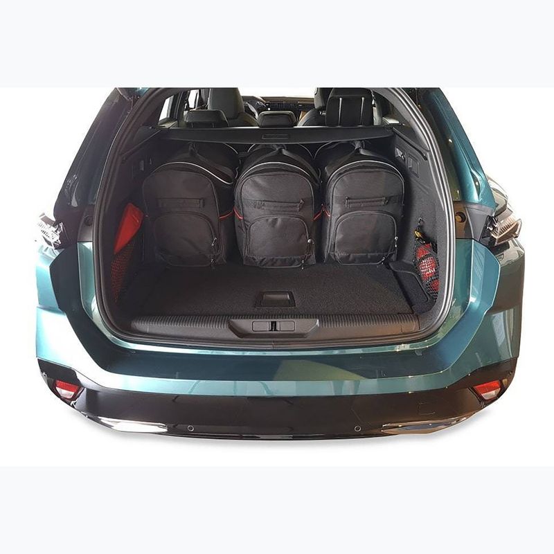 Zestaw toreb do bagażnika KJUST Peugeot 308 SW PHEV 2021+ 5 szt. czarny 15