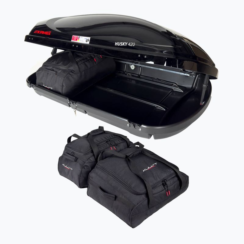 Zestaw toreb do boxa dachowego KJUST Kamei Husky 420 3 szt. czarny 4
