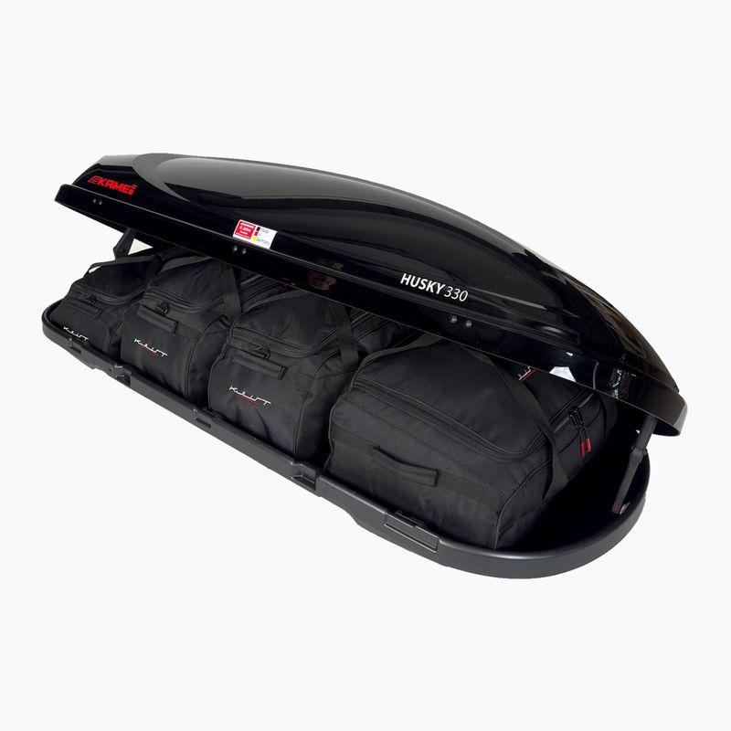 Zestaw toreb do boxa dachowego KJUST Kamei Husky 330 4 szt. czarny