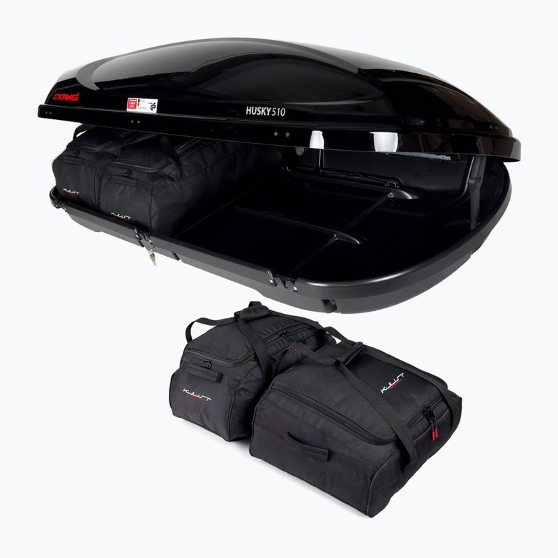 Zestaw toreb do boxa dachowego KJUST Kamei Husky 510 4 szt. czarny 4