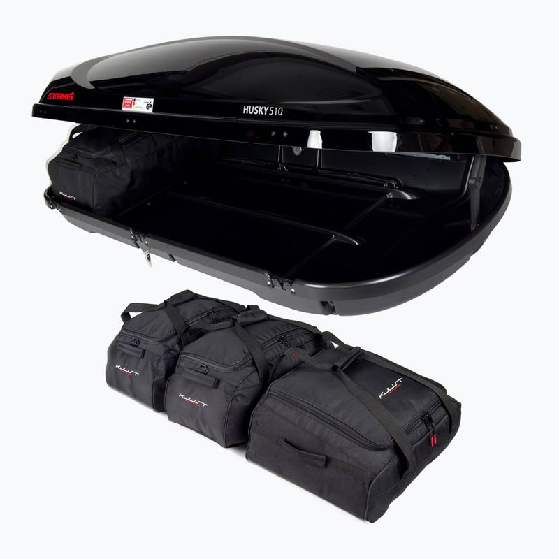 Zestaw toreb do boxa dachowego KJUST Kamei Husky 510 4 szt. czarny 5
