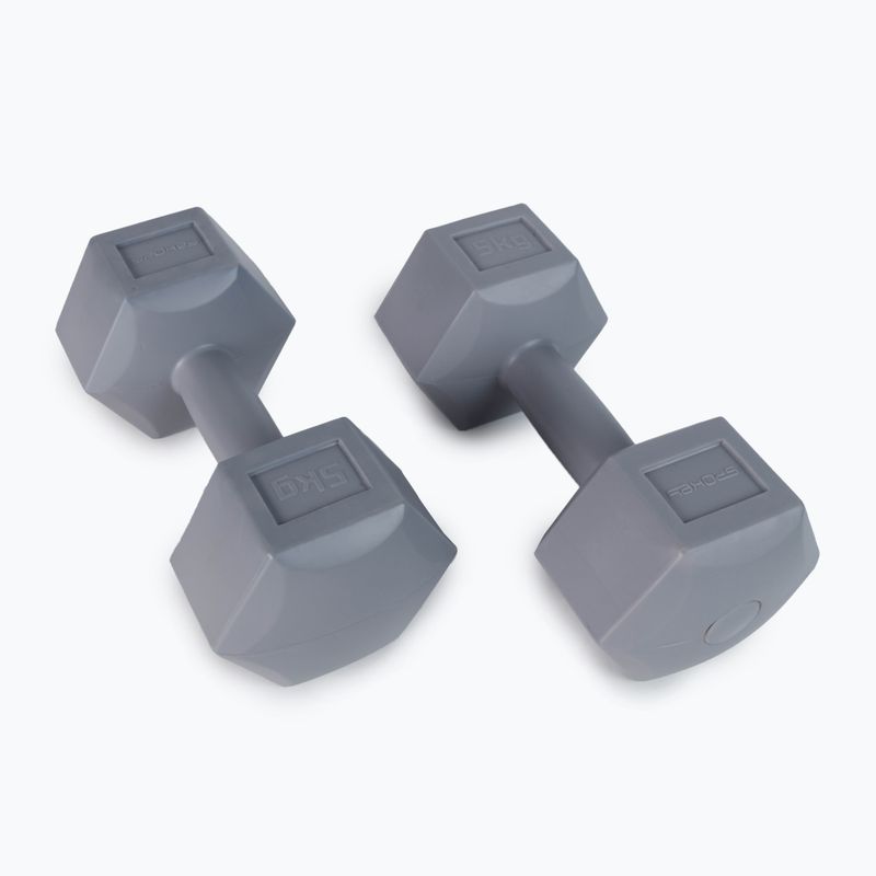 Hantle Spokey Monster II 2x5 kg szare 920900 2