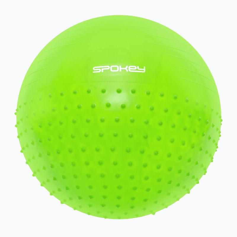 Piłka gimnastyczna Spokey Halffit zielona 920939 65 cm