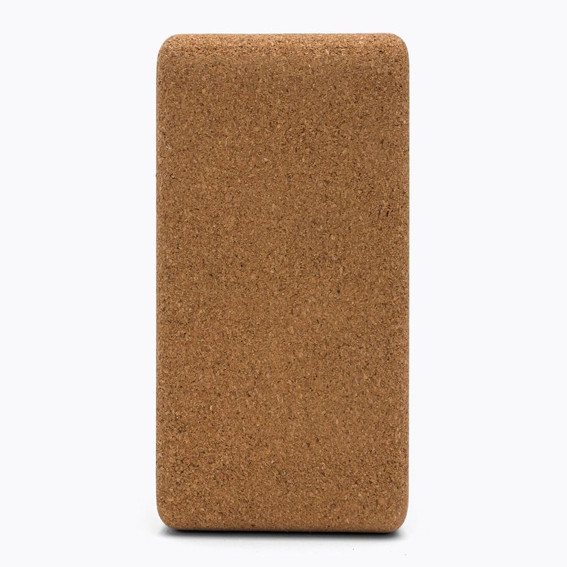 Kostka do jogi korkowa Spokey Nidra brązowa 926634 4