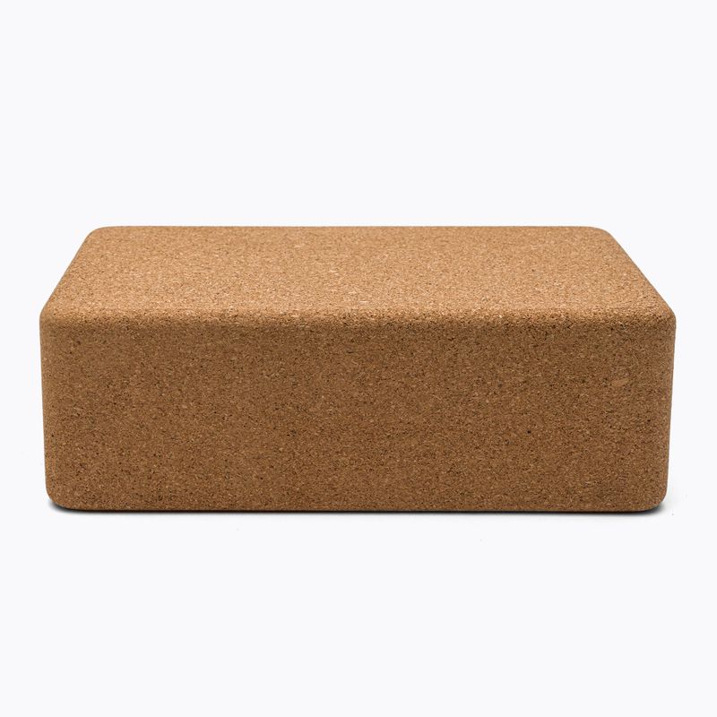 Kostka do jogi korkowa Spokey Nidra brązowa 926634 5