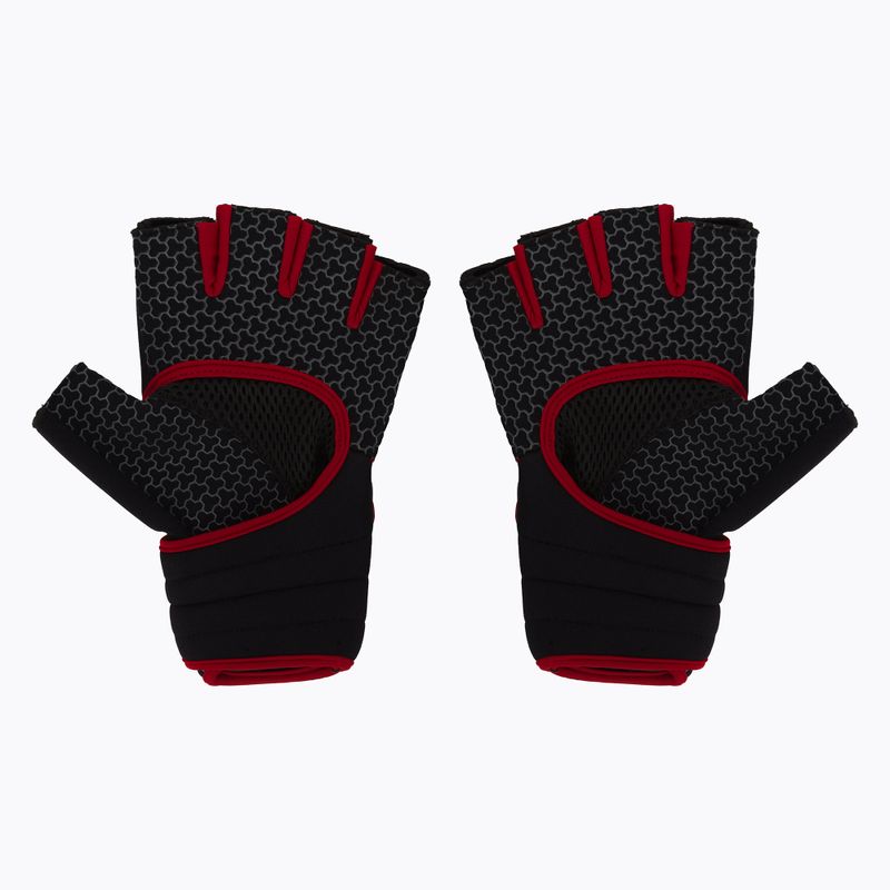 Rękawiczki fitness Spokey Lava czarno-czerwone 928974 2