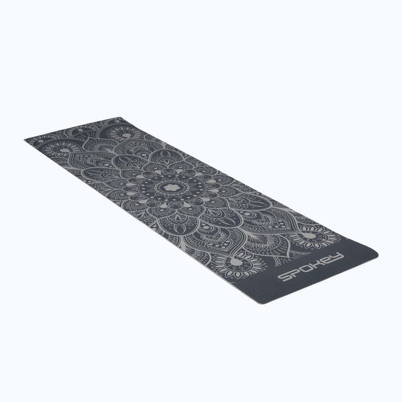 Mata do jogi Spokey Yoga Mandala 4 mm szara 929857