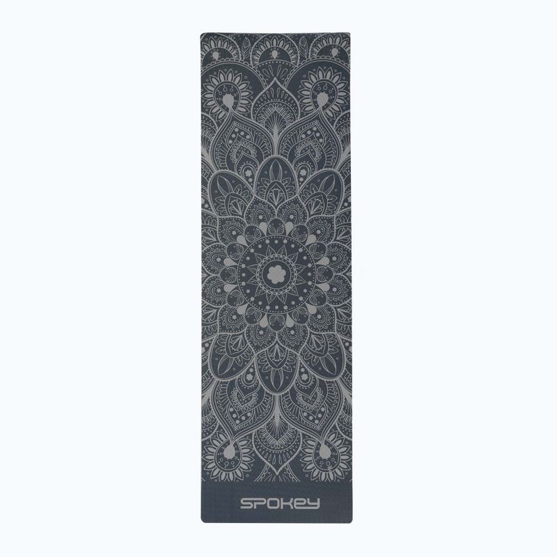 Mata do jogi Spokey Yoga Mandala 4 mm szara 929857 2