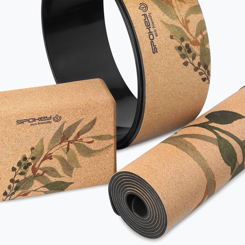 Zestaw do jogi Spokey Savasana brązowy 929895