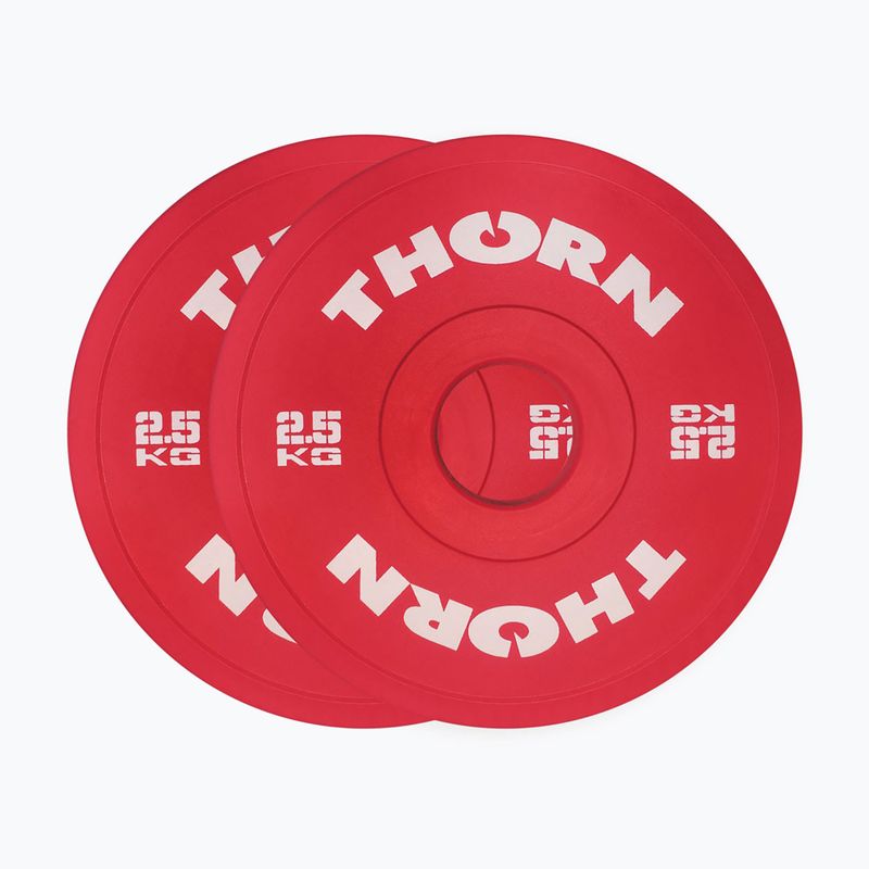 Obciążenie THORN FIT Fractional 2 x 5 kg red/white