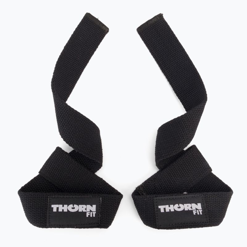 Paski do podnoszenia ciężarów THORN FIT Lifting Straps black/white 3