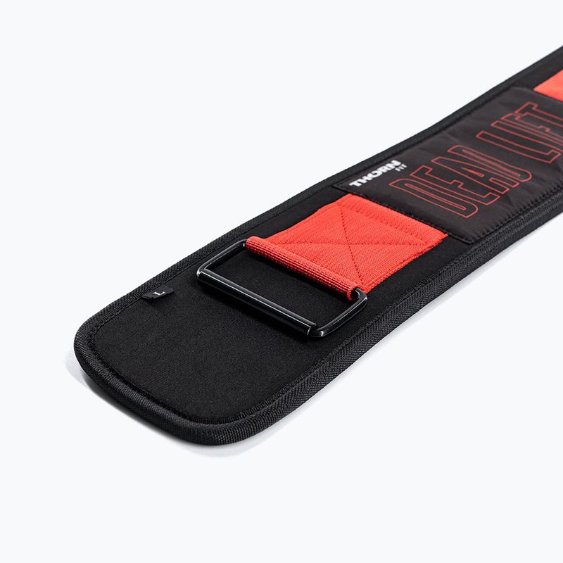 Pas do podnoszenia ciężarów THORN FIT Pro Deadlift black/red/white 4