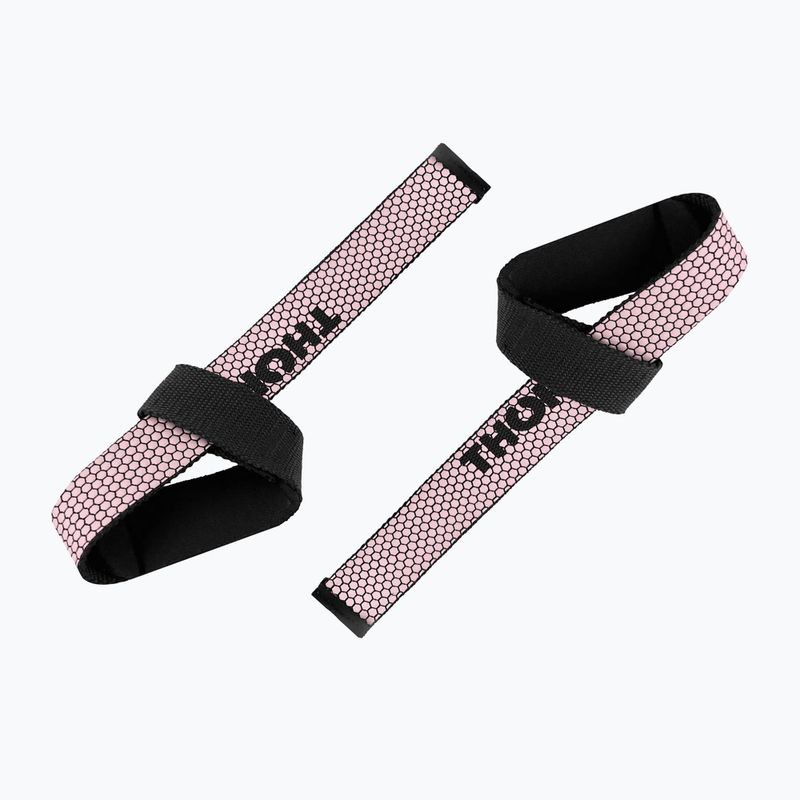 Paski do podnoszenia ciężarów THORN FIT Lifting Straps Anti-Slip pink