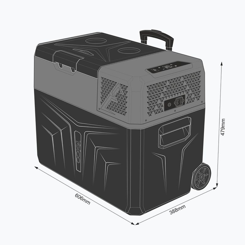 Lodówka turystyczna Yolco BCX40 39 l carbon 17