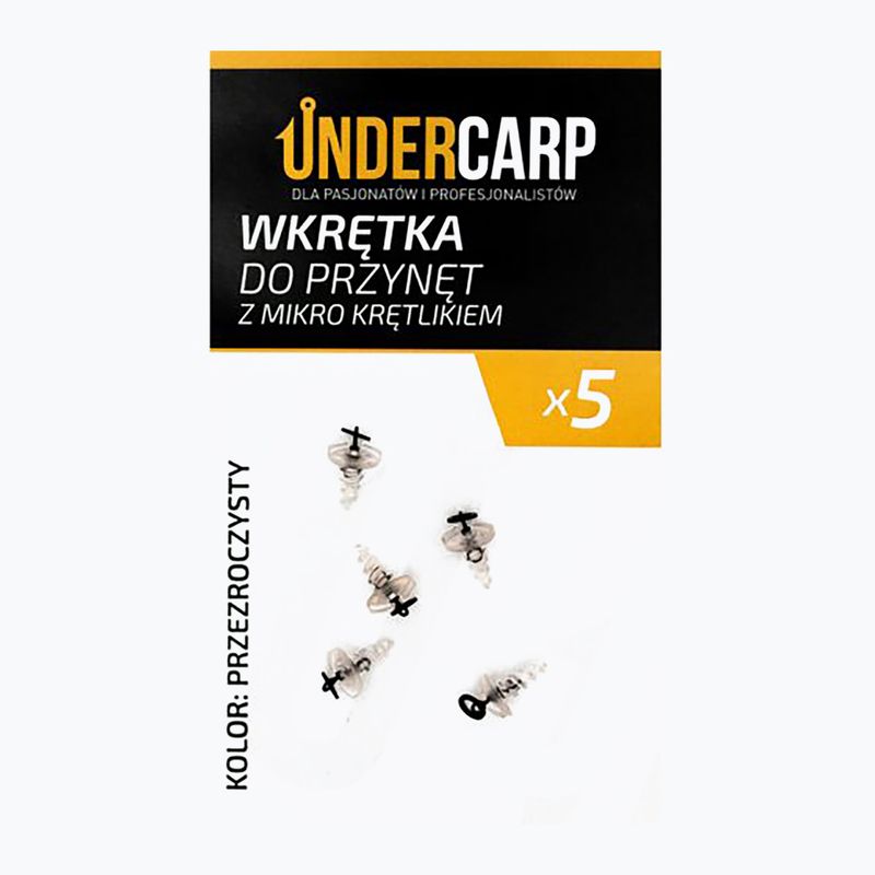 Wkręt do przynęt z krętlikiem UnderCarp UC266 clear