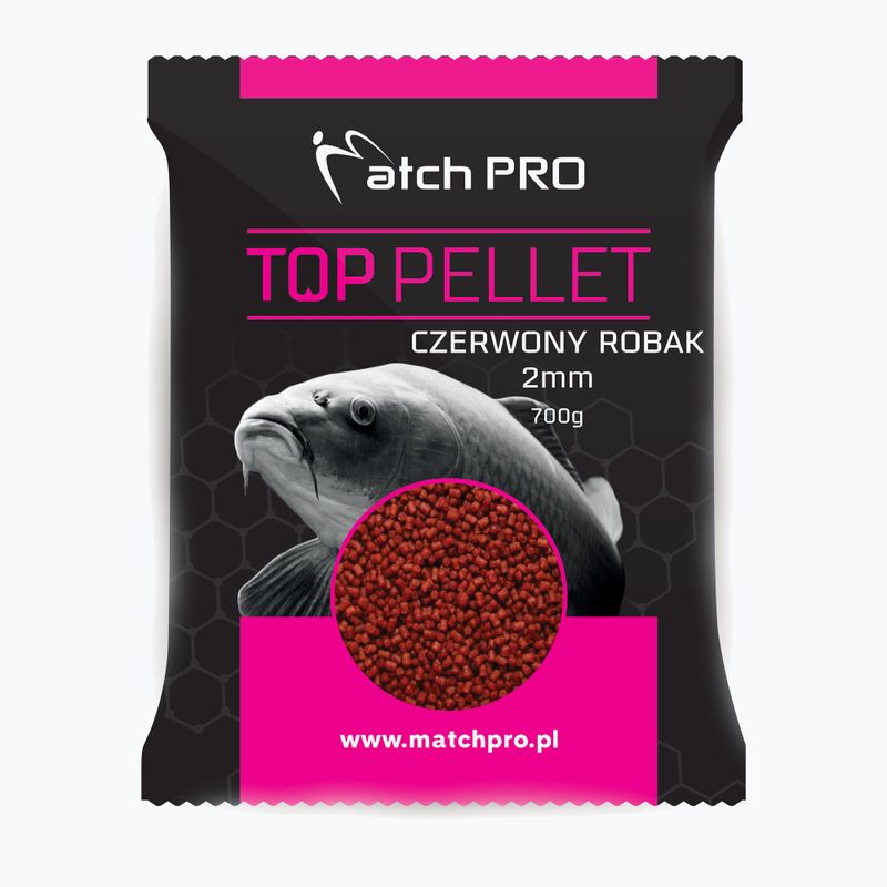 Pellet zanętowy MatchPro Czerwony Robak 2 mm 700 g