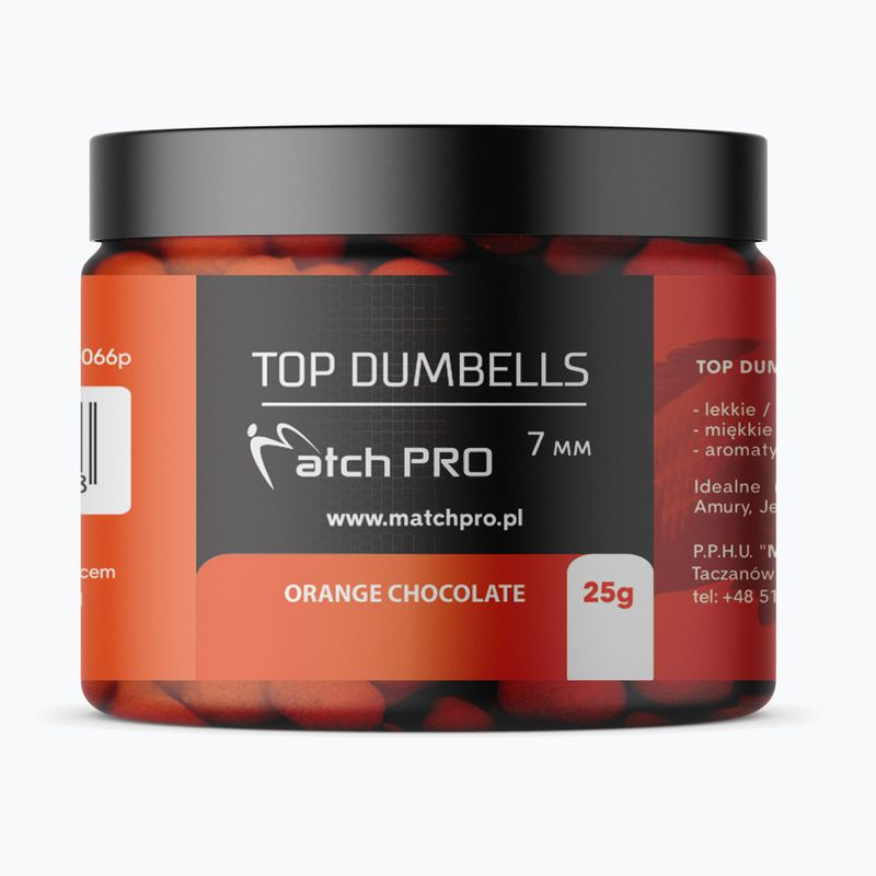 Przynęta haczykowa dumbells MatchPro Top Chocolate Orange 7 mm