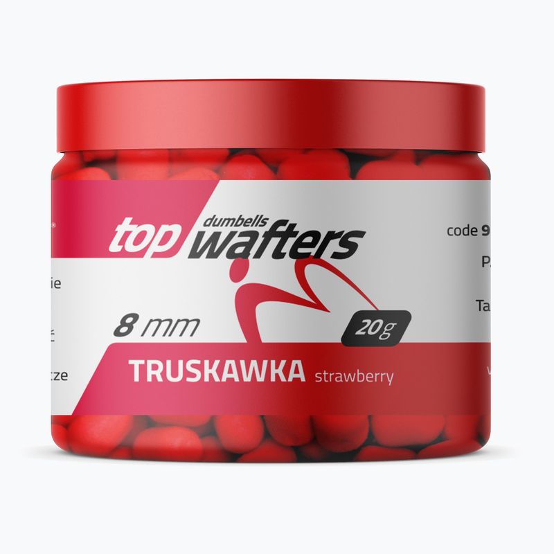 Przynęta haczykowa dumbells MatchPro Top Wafters Truskawka 8 mm