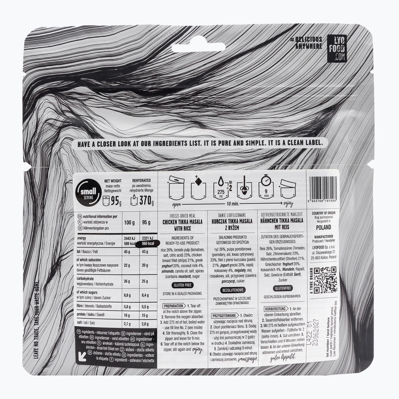 Żywność liofilizowana LYOFOOD Kurczak tikka masala 370 g 2