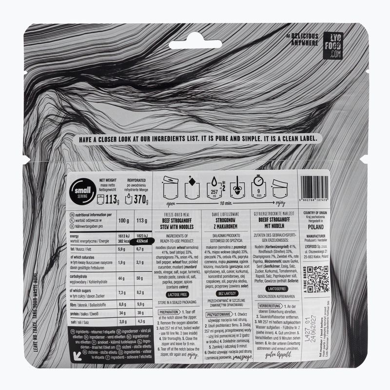 Żywność liofilizowana LYOFOOD Strogonow 370 g 2