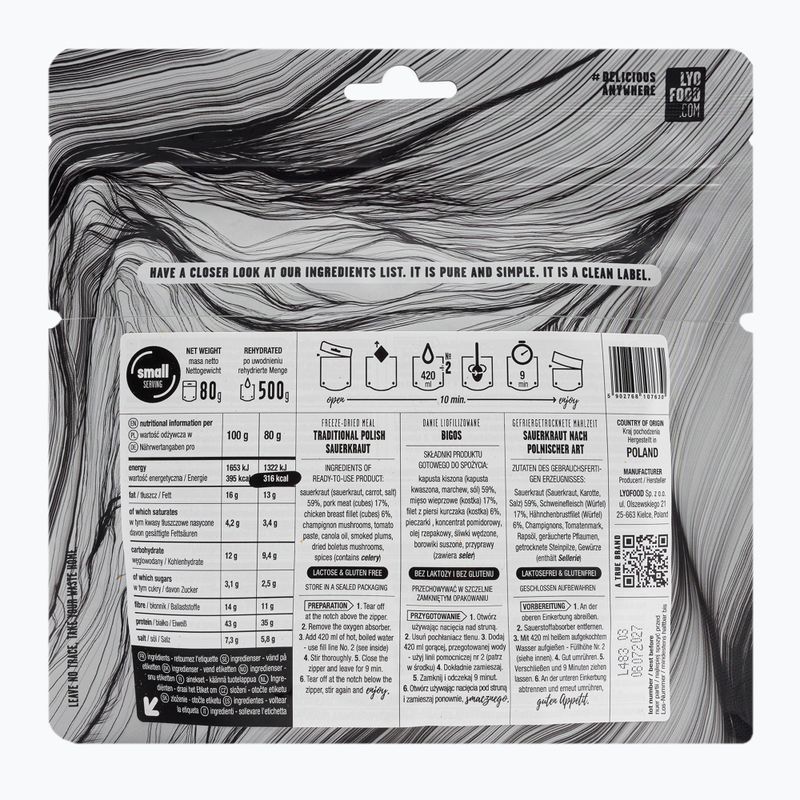 Żywność liofilizowana LYOFOOD Bigos 80 g 2