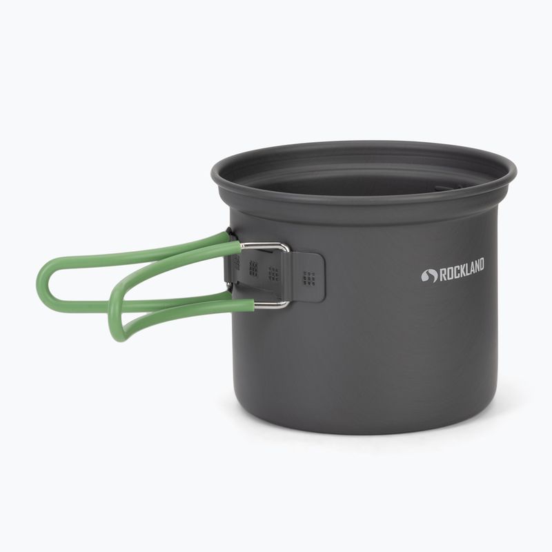 Zestaw garnków Rockland Travel Pro grey/green 3