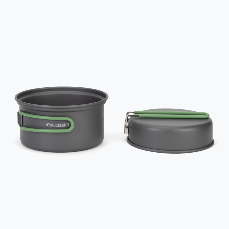 Zestaw naczyń turystycznych Rockland Travel Duo Anodized grey/green 2