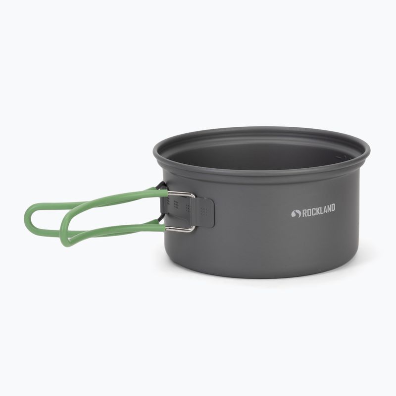 Zestaw naczyń turystycznych Rockland Travel Duo Anodized grey/green 3