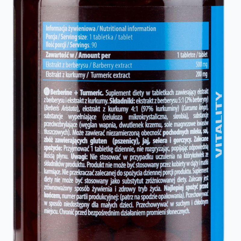 Suplement Essence Berberine + Turmeric 90 tabletek 2