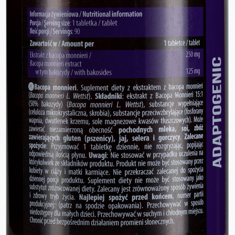 Suplement Essence Bacopa Monnieri 90 tabletek 2