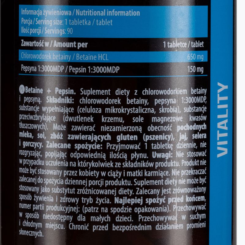 Suplement Essence Betaine HCL Pepsin 90 tabletek 2
